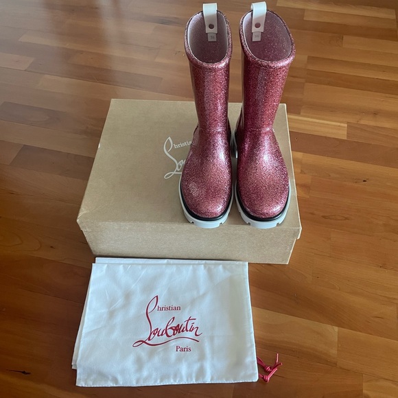 SOLD Christian Louboutin Toy Pluie Rubber Girls Boot - US 4 Kids - Picture 3 of 12